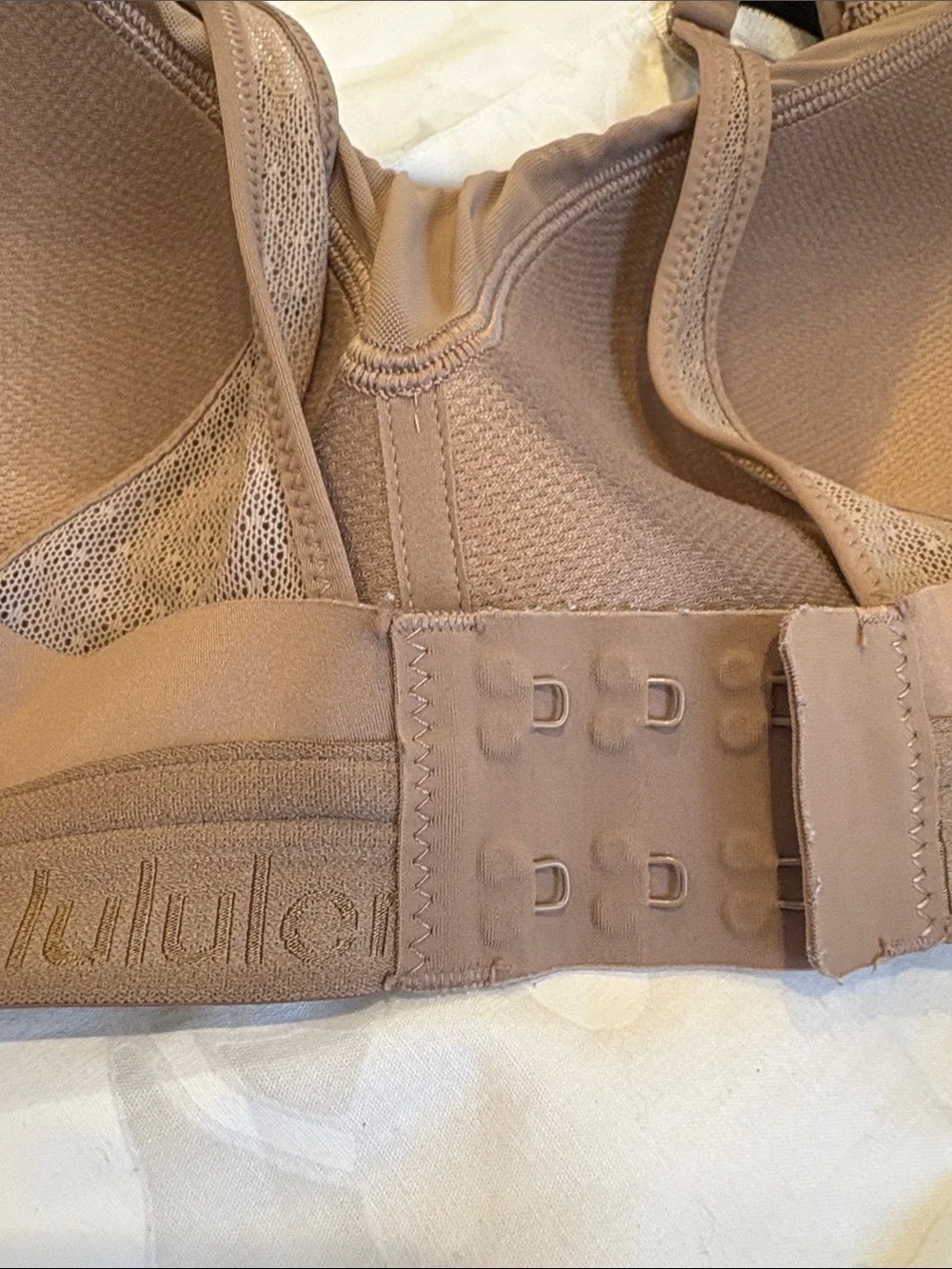 lululemon athletica Wireless Cross-Back push-up Bra in dark tan